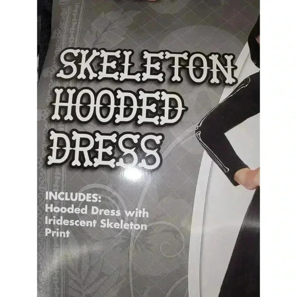 Skeleton Hooded Dress - Picture 2 of 3